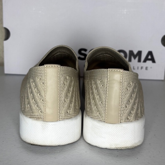 Sonoma Taupe Catahoula Comfort Knit Slip On Ortholite Sneaker Women's Size 7M - Picture 10 of 12